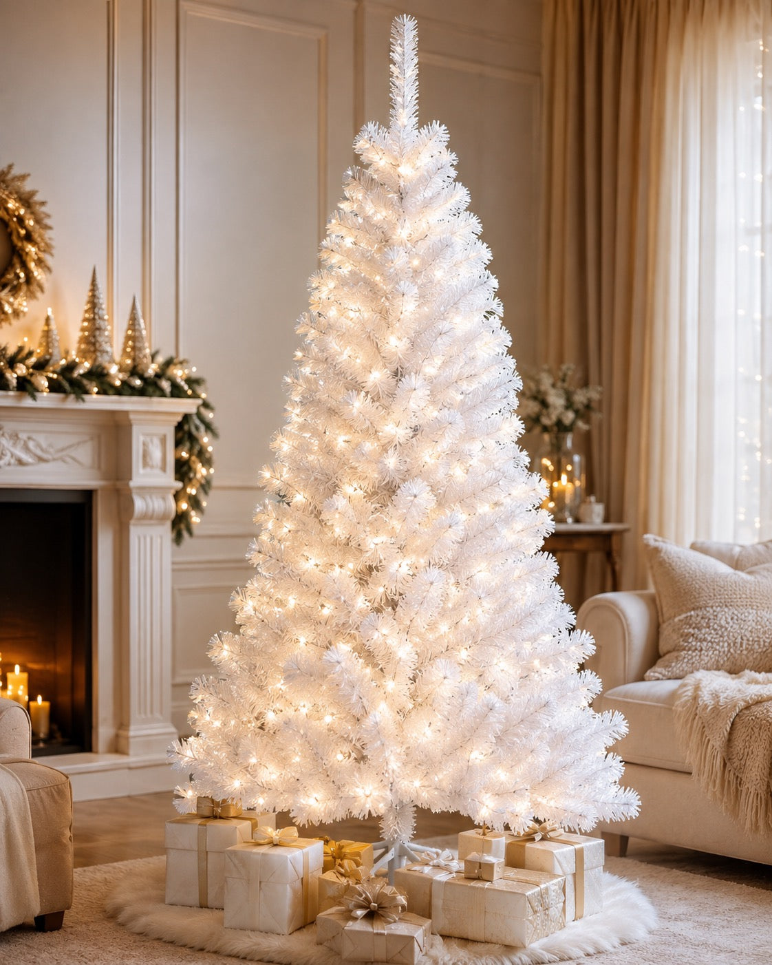Prestige – Sapin de Noël Blanc Premium 150 cm