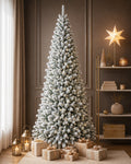 Sapin de Noël Enneigé Slim Premium – 240 cm – Cimone