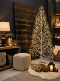 Sapin Lumineux Blanc 180 cm – 2100 LED, Intérieur & Extérieur