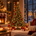Féerie – Sapin de Noël Lumineux Décoré 150 cm